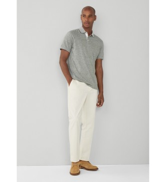 Hackett London Casualowa zielona koszulka polo