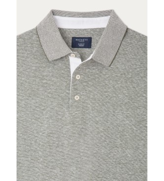 Hackett London Casualowa zielona koszulka polo