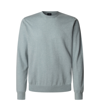 Hackett London Trkisfarbener Pullover aus Baumwolle und Kaschmir