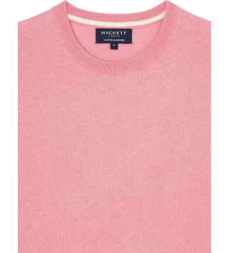 Hackett London Pullover mit Ellbogenaufnher rosa