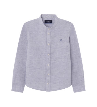 Hackett London Camisa Lin Porter azul