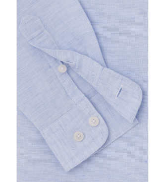 Hackett London Camisa de corte entallado azul