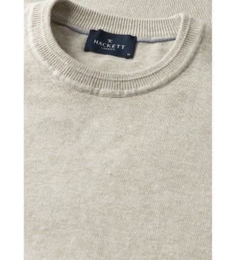 Hackett London Camisola de linho bege