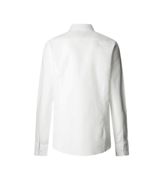 Hackett London Wit linnen overhemd