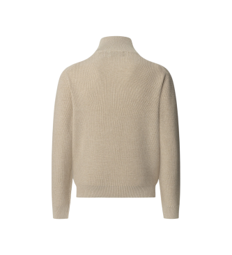 Hackett London Jersey Rib Hzip beige