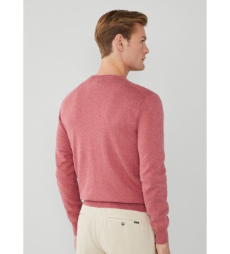 Hackett London Roze zijden trui
