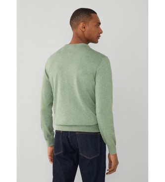 Hackett London Maglione di seta verde