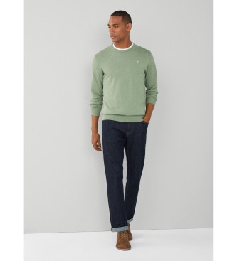 Hackett London Maglione di seta verde