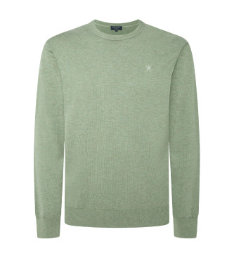 Hackett London Maglione di seta verde