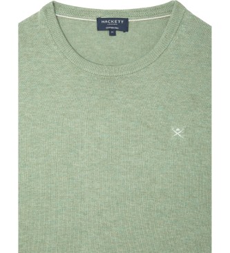 Hackett London Maglione di seta verde