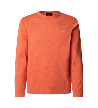 Hackett London Jersey en tejido de algodn y seda coral