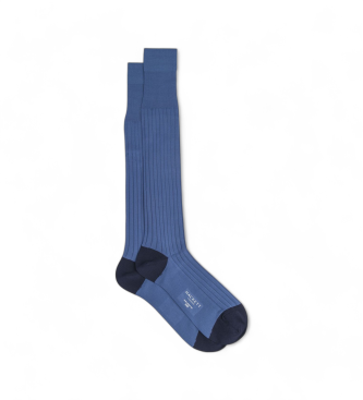 Hackett London Long Socks blue