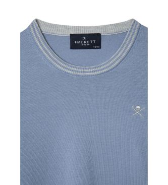 Hackett London Blauwe katoenen trui