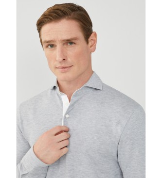 Hackett London Polo Cutaway Ls grey