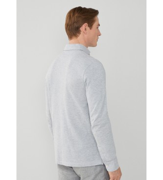 Hackett London Polo Cutaway Ls gris