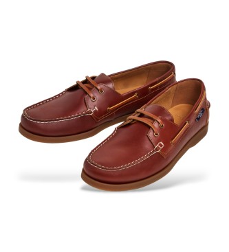 Hackett London Mocasines de Piel Deck One marr�n
