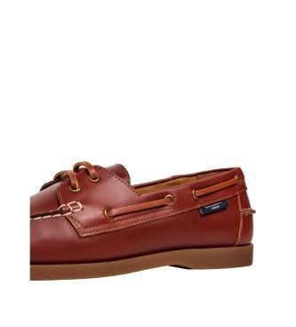 Hackett London Mocasines de Piel Deck One marr�n