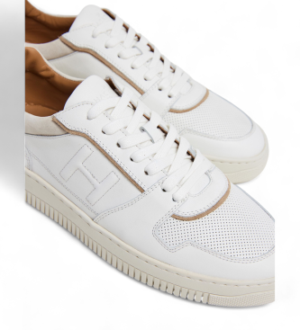 Hackett London Dexter Smart leather shoes white