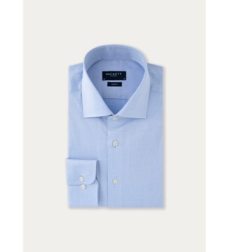Hackett London Camisa com textura Dobby azul