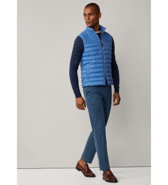 Hackett London Sproščene hlače Commuter fit modre barve