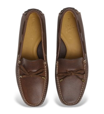 Hackett London Brown Driver Moccasins