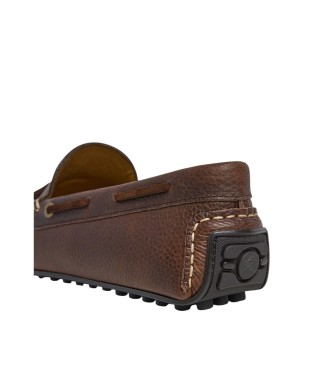 Hackett London Brown Driver Moccasins