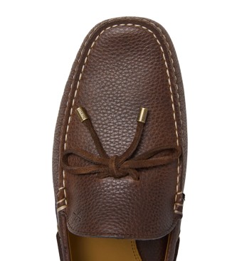 Hackett London Brown Driver Moccasins