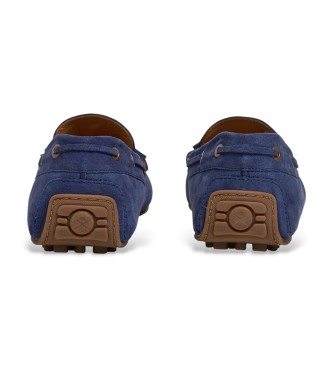 Hackett London Mocasines de Piel Driver Laces marino