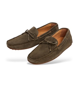 Hackett London Mocasines de Piel Driver Laces marr�n