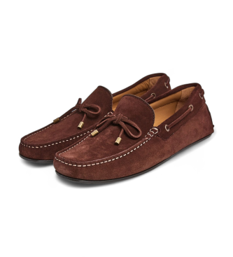 Hackett London Mocasines de Piel Driver marrn