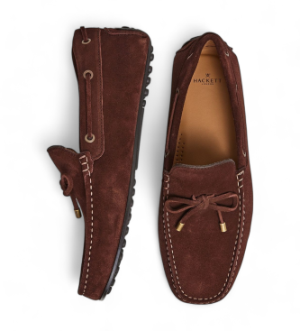 Hackett London Mocasines de Piel Driver marrn