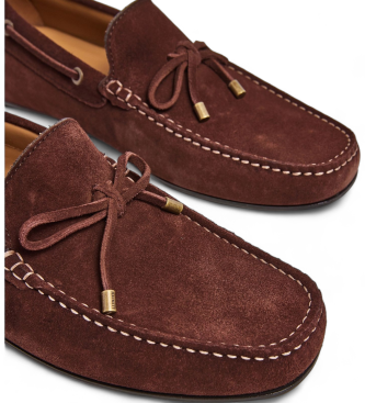 Hackett London Mocasines de Piel Driver marrn