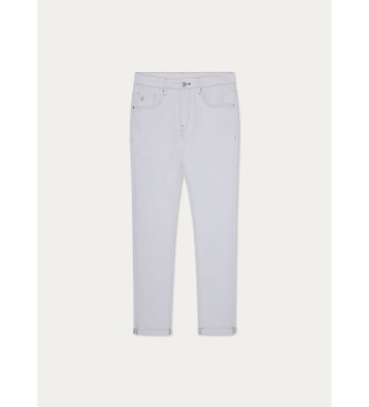 Hackett London Jeans ecru biały