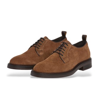 Hackett London Sapatos de couro castanho Egmont Class
