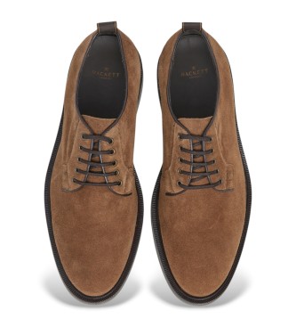 Hackett London Sapatos de couro castanho Egmont Class
