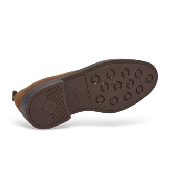 Hackett London Sapatos de couro castanho Egmont Class