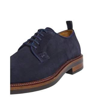 Hackett London Skórzane buty Egmont w kolorze granatowym