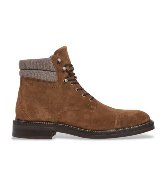 Hackett London Egmont Warme bruine leren laarzen