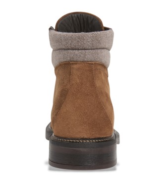 Hackett London Egmont Warme bruine leren laarzen