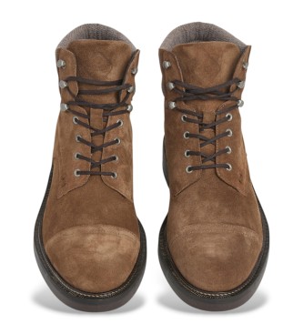 Hackett London Egmont Warme bruine leren laarzen