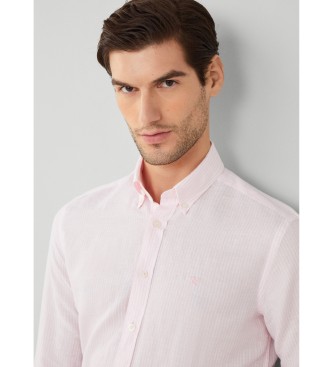 Hackett London Bengalsk pink skjorte