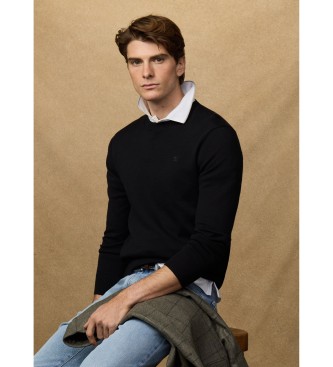 Hackett London Maglia nera essenziale