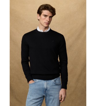Hackett London Maglia nera essenziale