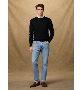 Hackett London Maglia nera essenziale