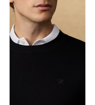 Hackett London Maglia nera essenziale