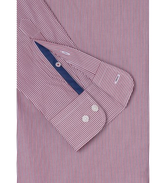 Hackett London Koszula Ess Fine Bengal Strip w kolorze różowym