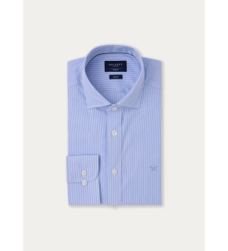 Hackett London Ess Fine Bengal Strip blue shirt