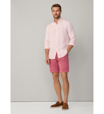 Hackett London Mageschneidertes Hemd rosa