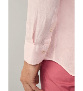 Hackett London Mageschneidertes Hemd rosa