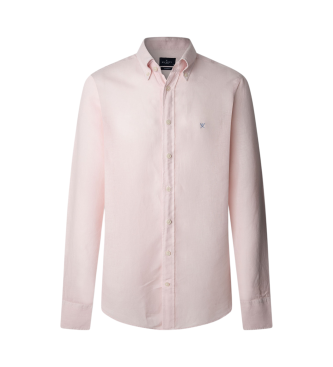 Hackett London Mageschneidertes Hemd rosa